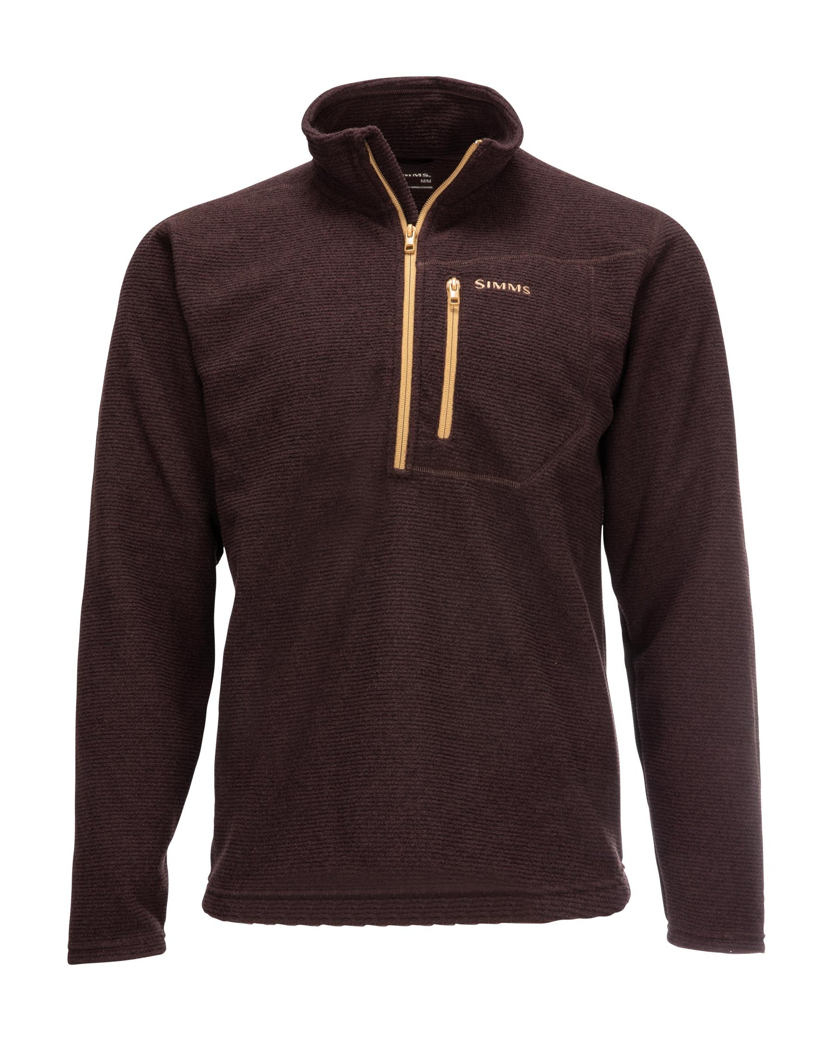 Пуловер Simms Rivershed Quarter Zip 20 Mahogany  - фото 1