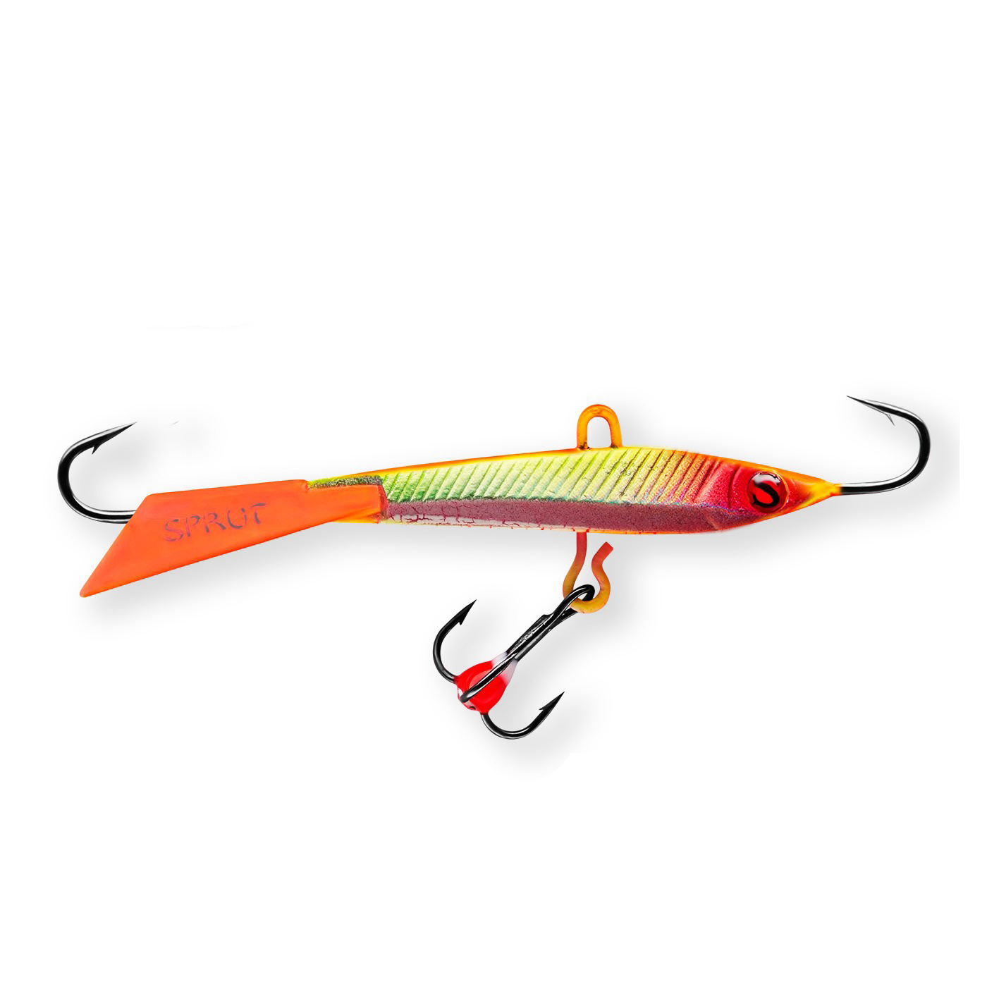 Балансир Sprut Hiko №7 18гр 70мм CLN-UV-3D + доп тройник с фосфорной каплей - фото 1