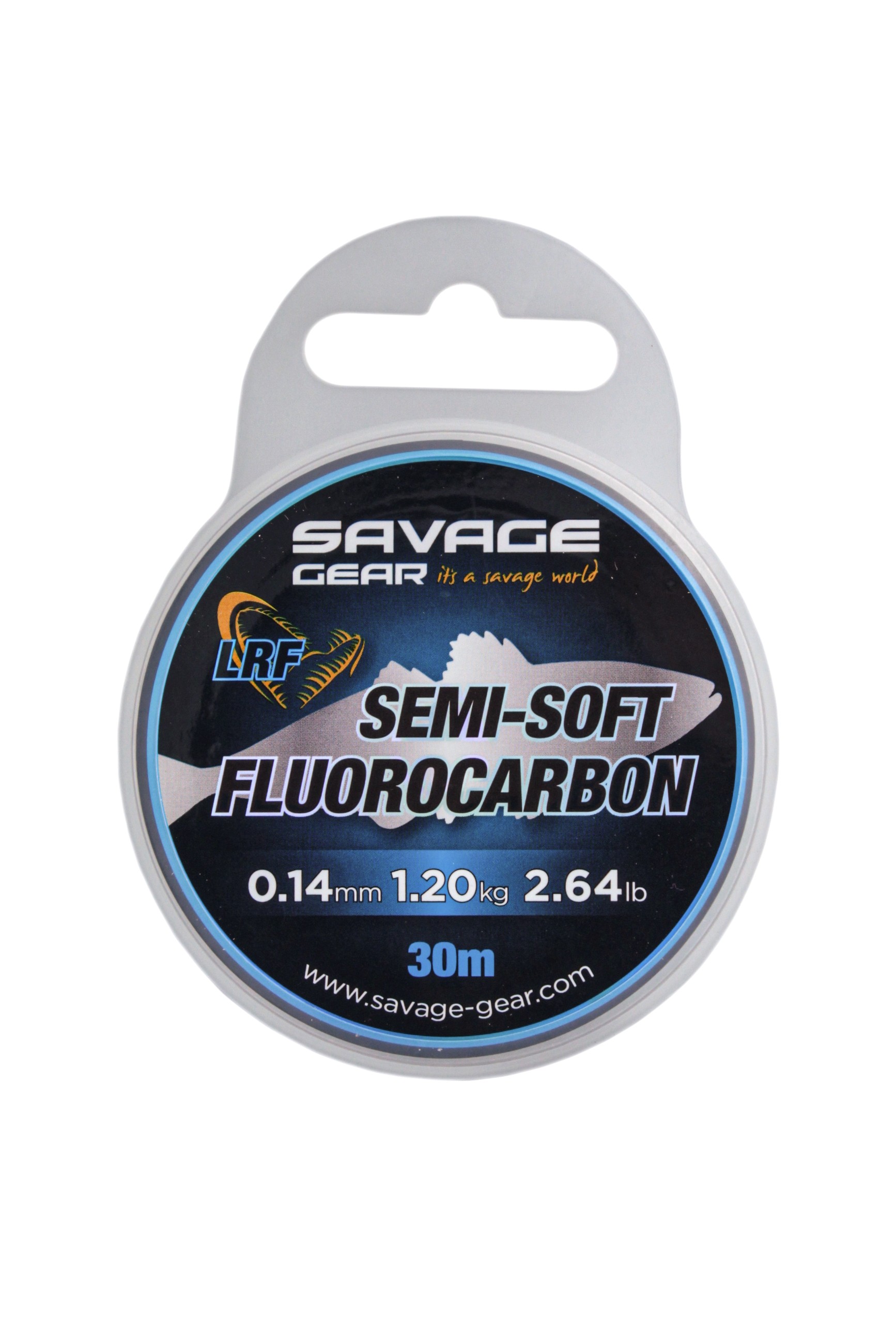 Леска Savage Gear Semi-soft fluorocarbon LRF 30м 0,14мм 1,2кг 2,64lbs clear - фото 1
