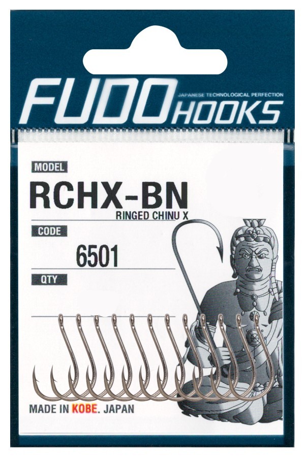 Крючки Fudo Ringed Chinu X RCHX-BN 6501 BN №2  - фото 1