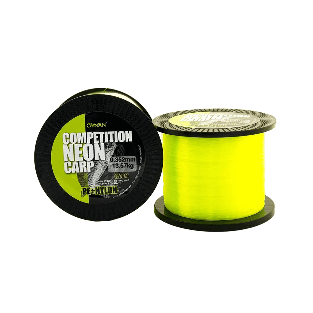 Леска Caiman Competition Neon Carp 1200м green 0,35мм - фото 1