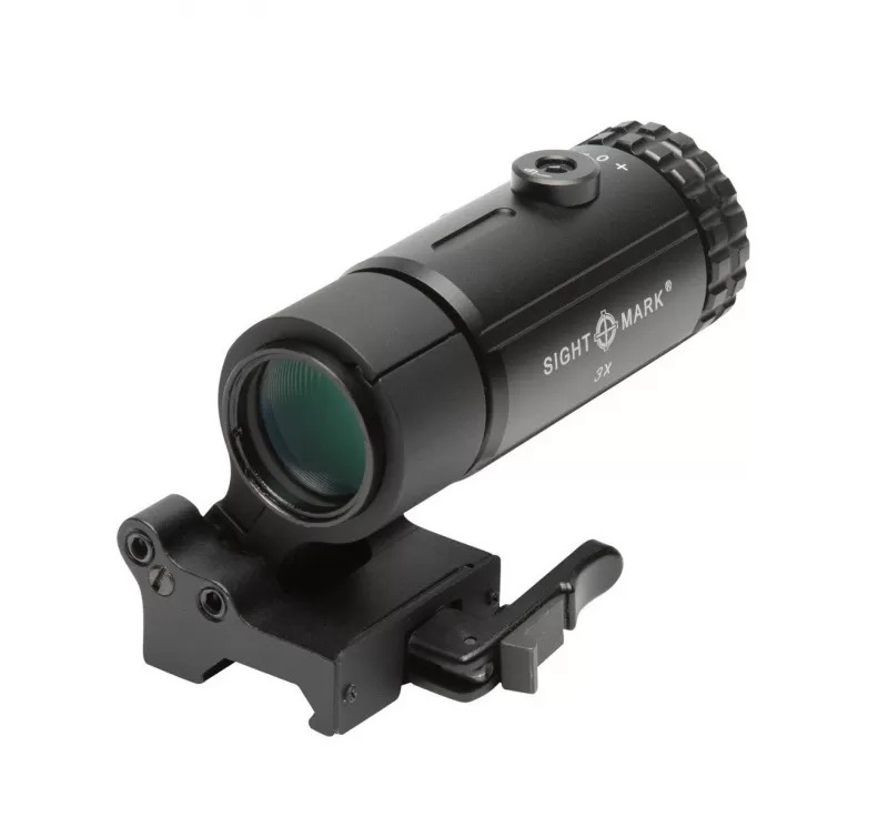 Увеличитель Sightmark T-3 3х23 30мм быстросъемный откидной кронштейн на Weaver - фото 1