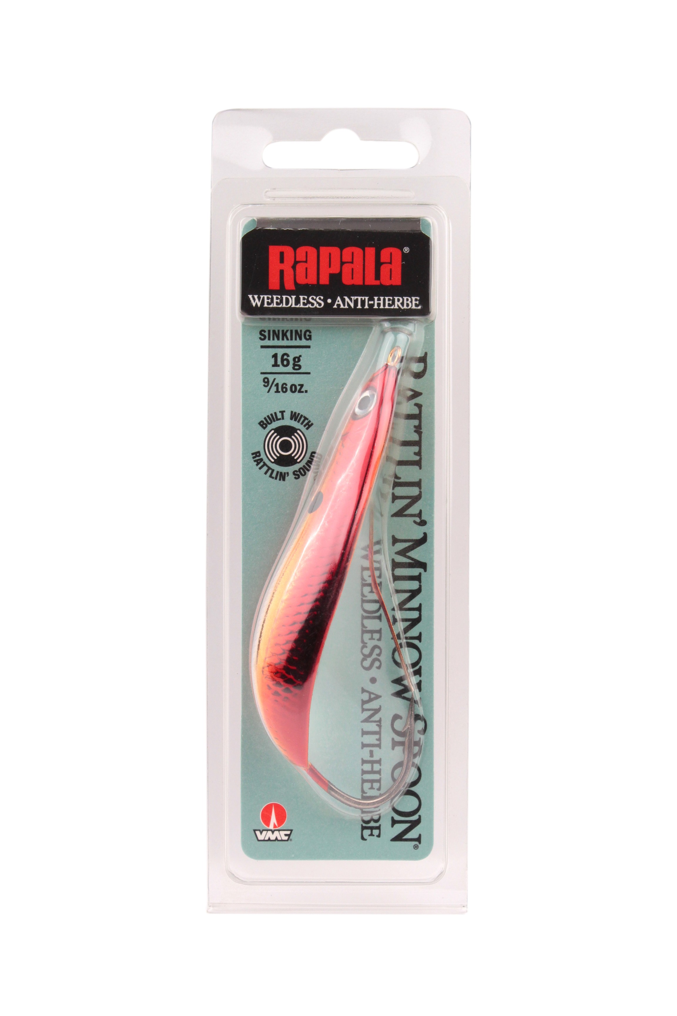 Блесна Rapala Rattlin Minnow spoon RMSR08-SBR - фото 1