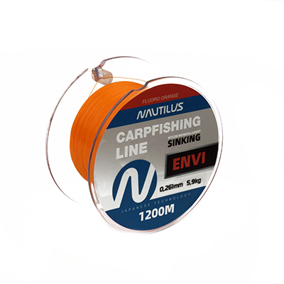 Леска Nautilus Envi Fluoro Orange 0,402мм 13,7кг 1200м Com - фото 1