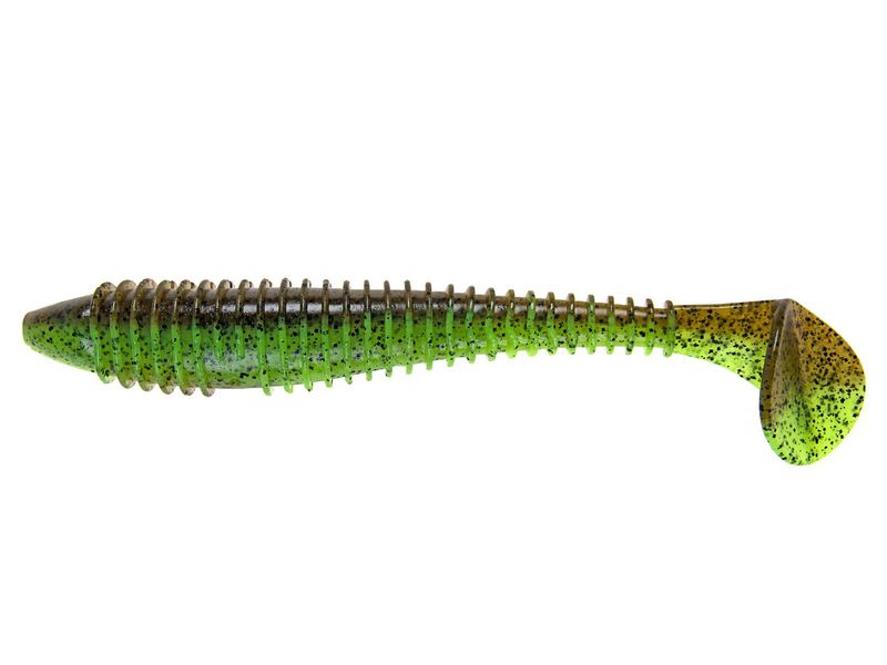 МП Приманка Keitech 7,8" FAT Swing Impact - Green Pumpkin / Chartreuse - фото 1