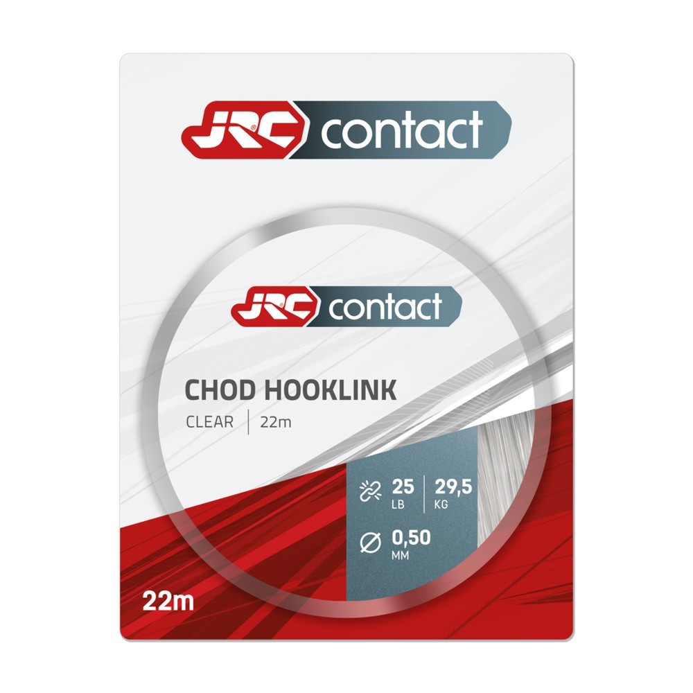 Поводковый материал JRC Contact Chod Hooklink 25lb 22m Clear  - фото 1