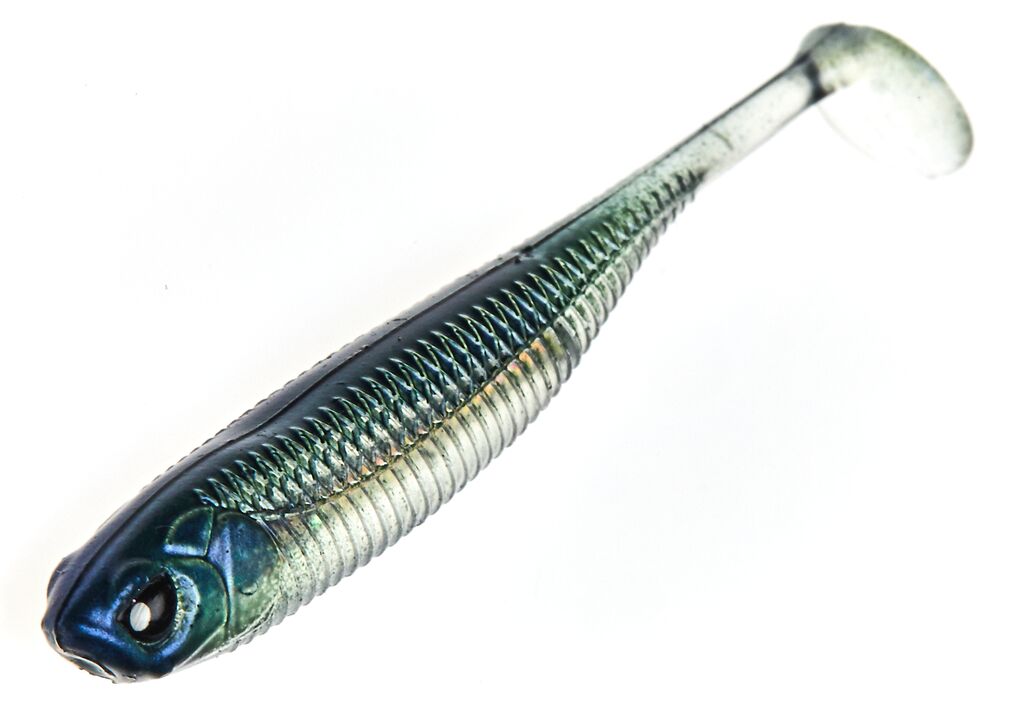 Приманка Lucky John 3d Makora Shad Tail 4" 001 6шт в уп - фото 1