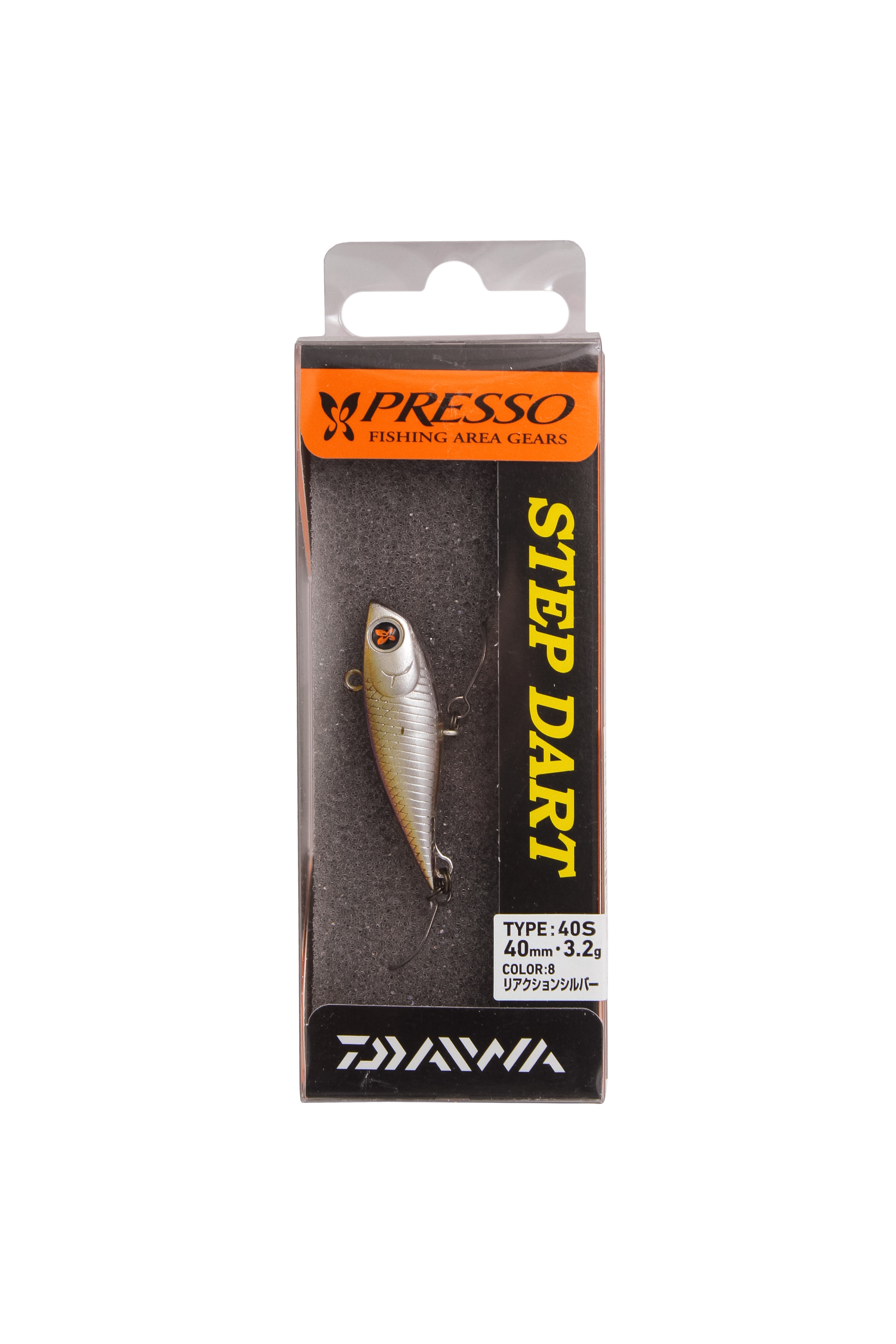 Воблер Daiwa Presso step dart 40S раттлин reaction silver - фото 1