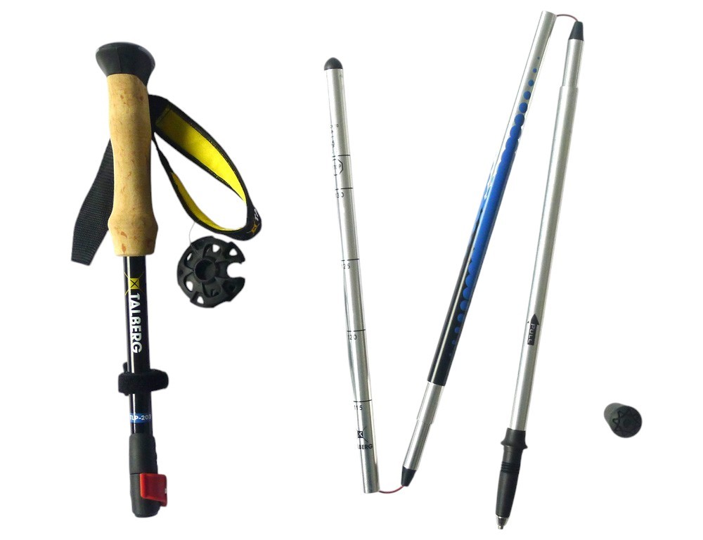 Палки Talberg ULTRA-Z POLE треккинговые красный - фото 1