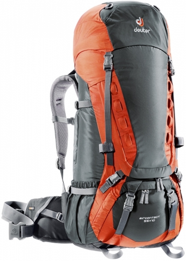 Рюкзак Deuter Aircontact 55+10л granite/papaya - фото 1