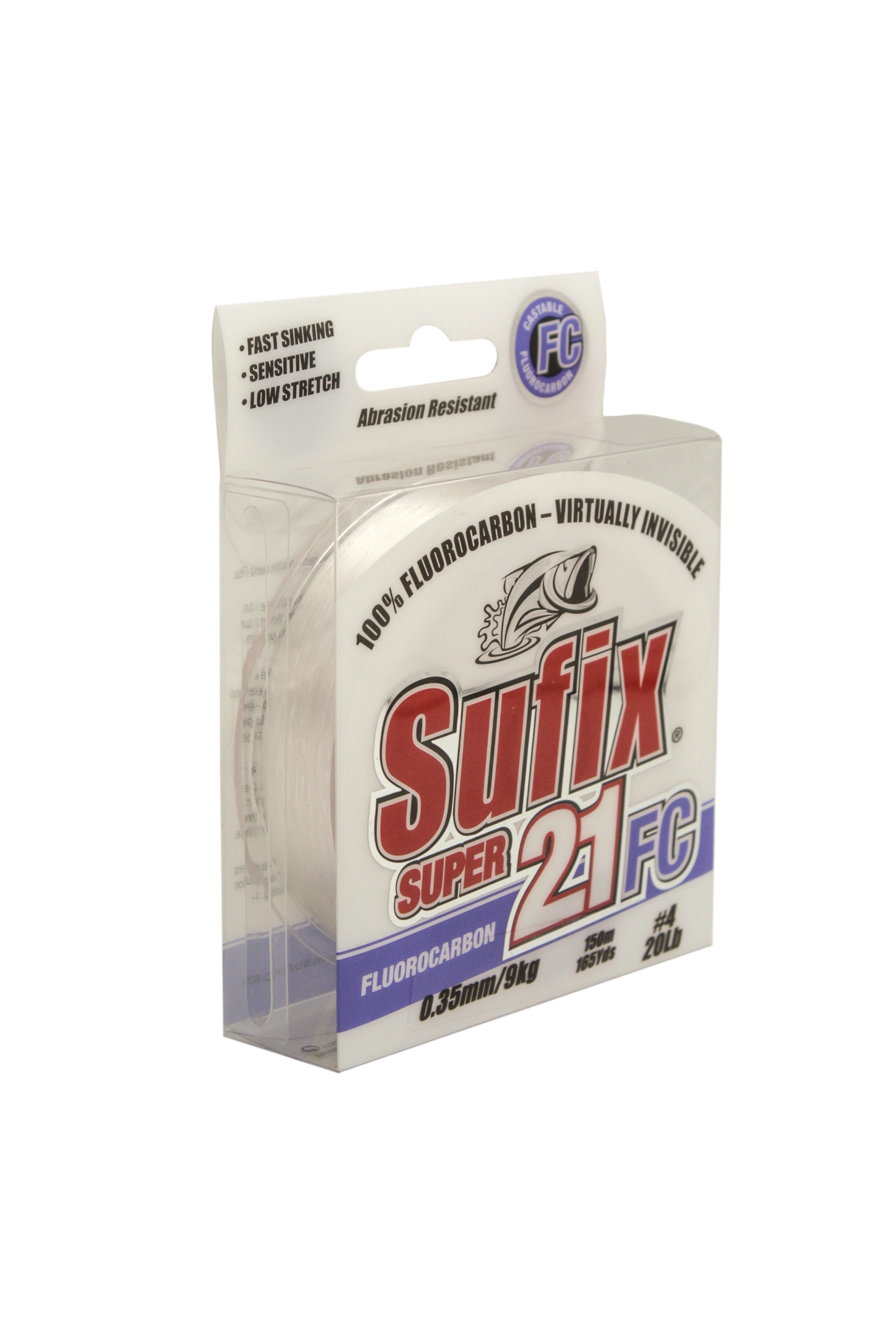 Леска Sufix super 21 fluorocarbon 150м 0,35мм 9кг RCDMC - фото 1