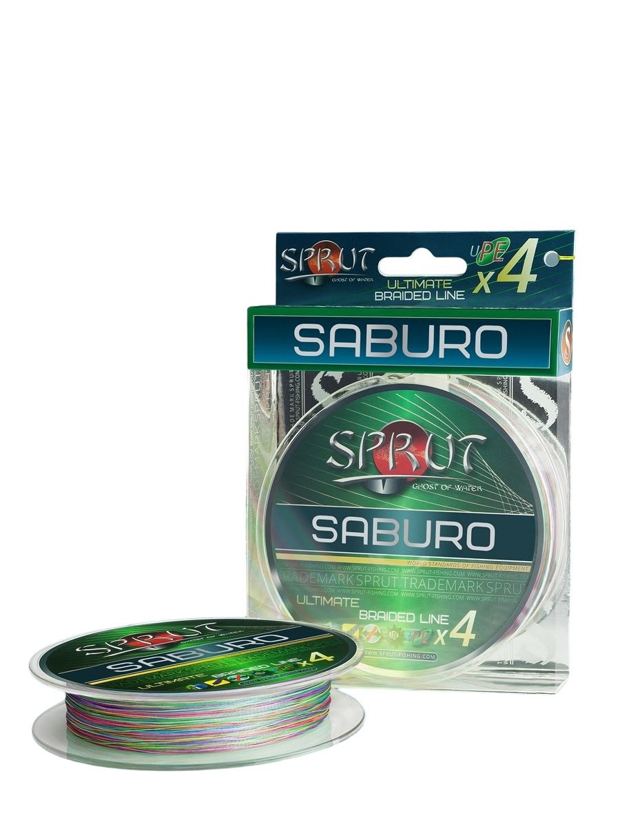 Шнур Sprut SABURO Soft Ultimate Braided Line x4 140м Multicolor 0,16мм 13,2кг - фото 1