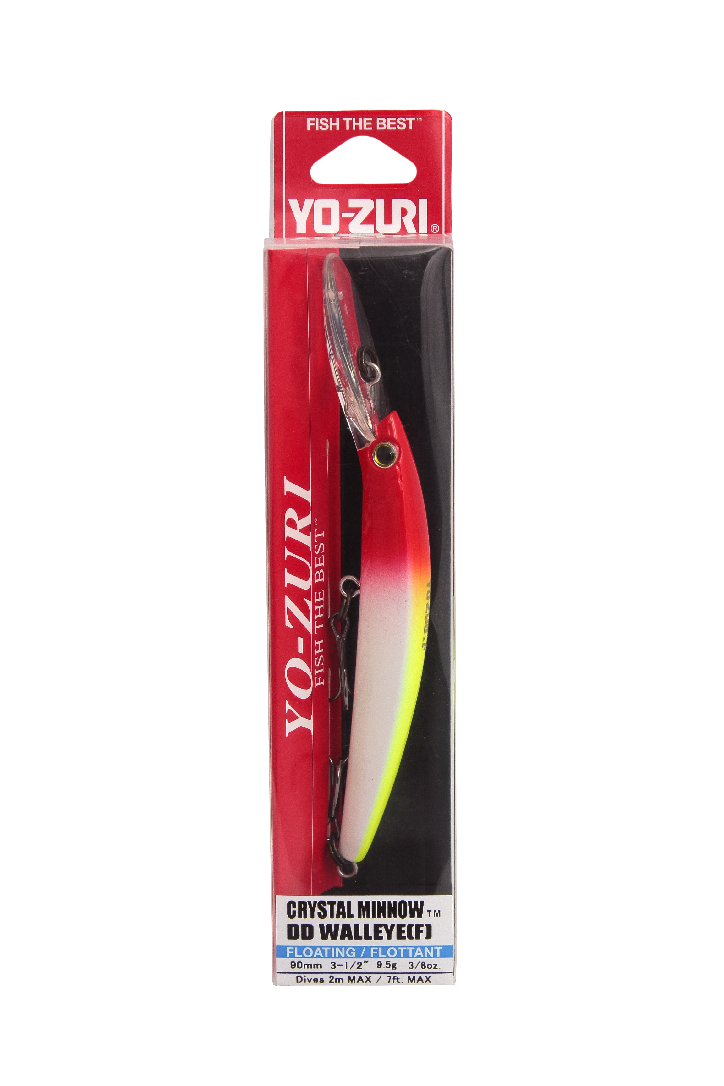 Воблер Yo-Zuri Crystal minnow deep diver walleye 90F R1205 CR - фото 1