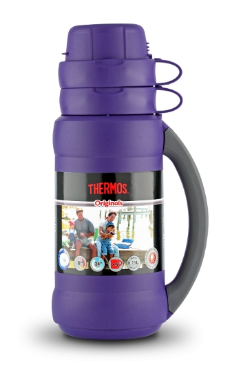 Термос Thermos W/two Cups 34 75 стекло 750 мл indigo - фото 1