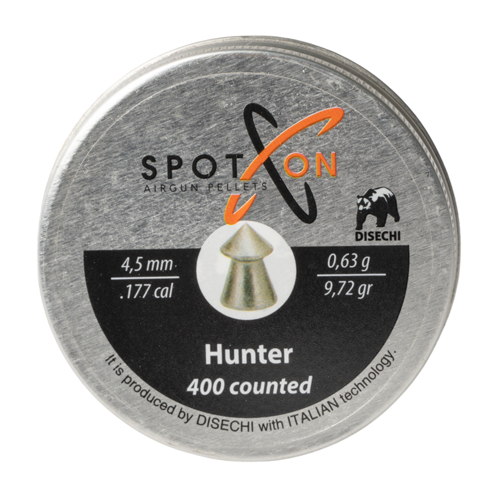 Пульки SPOTON Hunter 4,5мм 0,63гр 400шт - фото 1