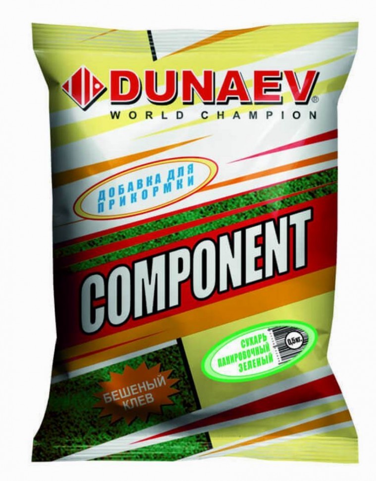 Прикормка Dunaev Компонент 0,5кг сухарь панировочный зеленый - фото 1