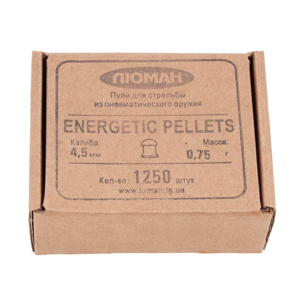 МП Пуля пневм. "Energetic pellets", 0,75 г. 4,5 мм. (1250 шт.) (16 в упаковке) - фото 1