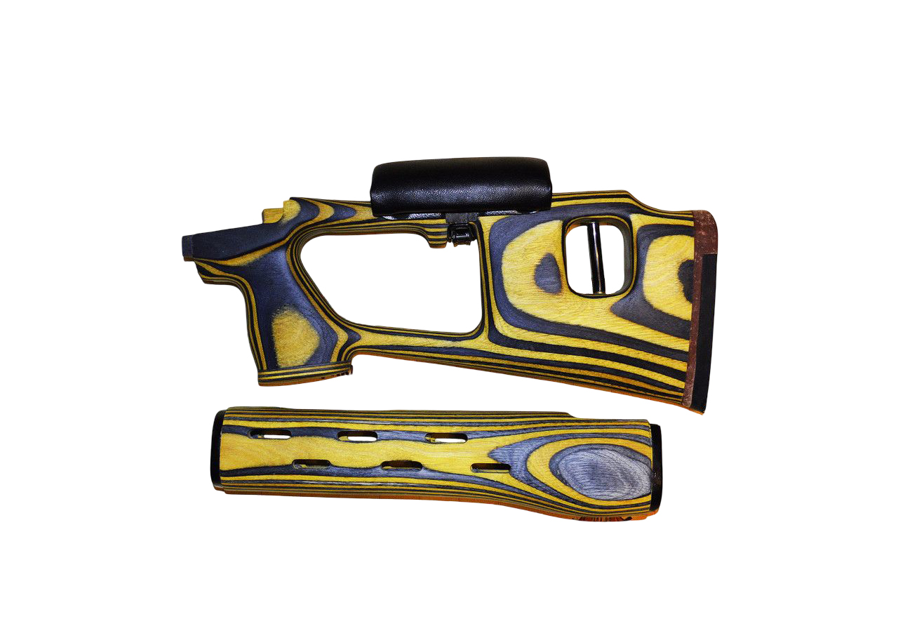 Приклад+цевье Левша Тигр тип СВД подушка ламинат (под заказ) - фото 1