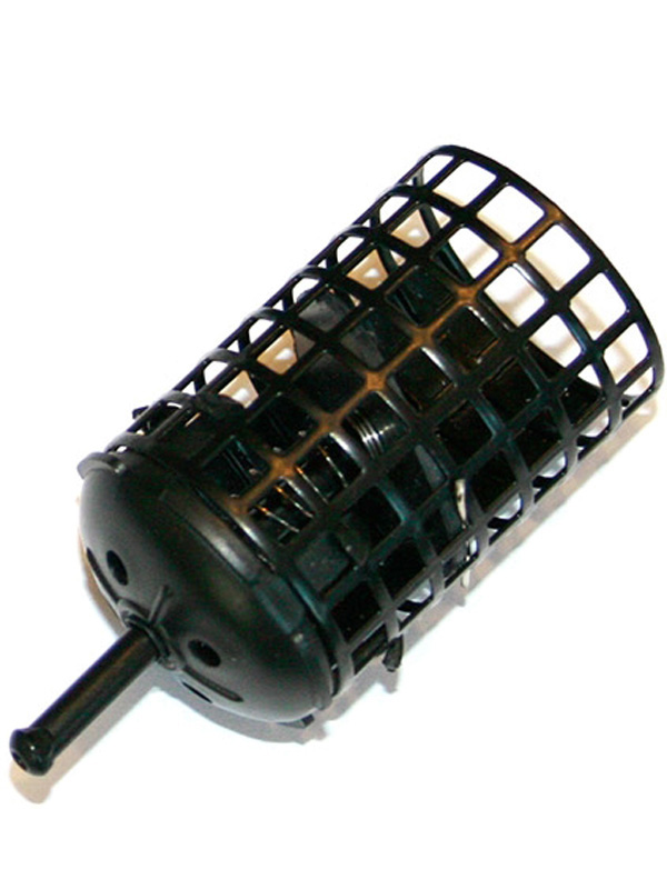Кормушка Wirek FSG 32-57-40 круглая черная с крышкой и поршнем - фото 1