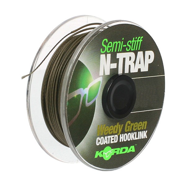 Поводочный материал Korda N Trap semi weedy green 20lb - фото 1