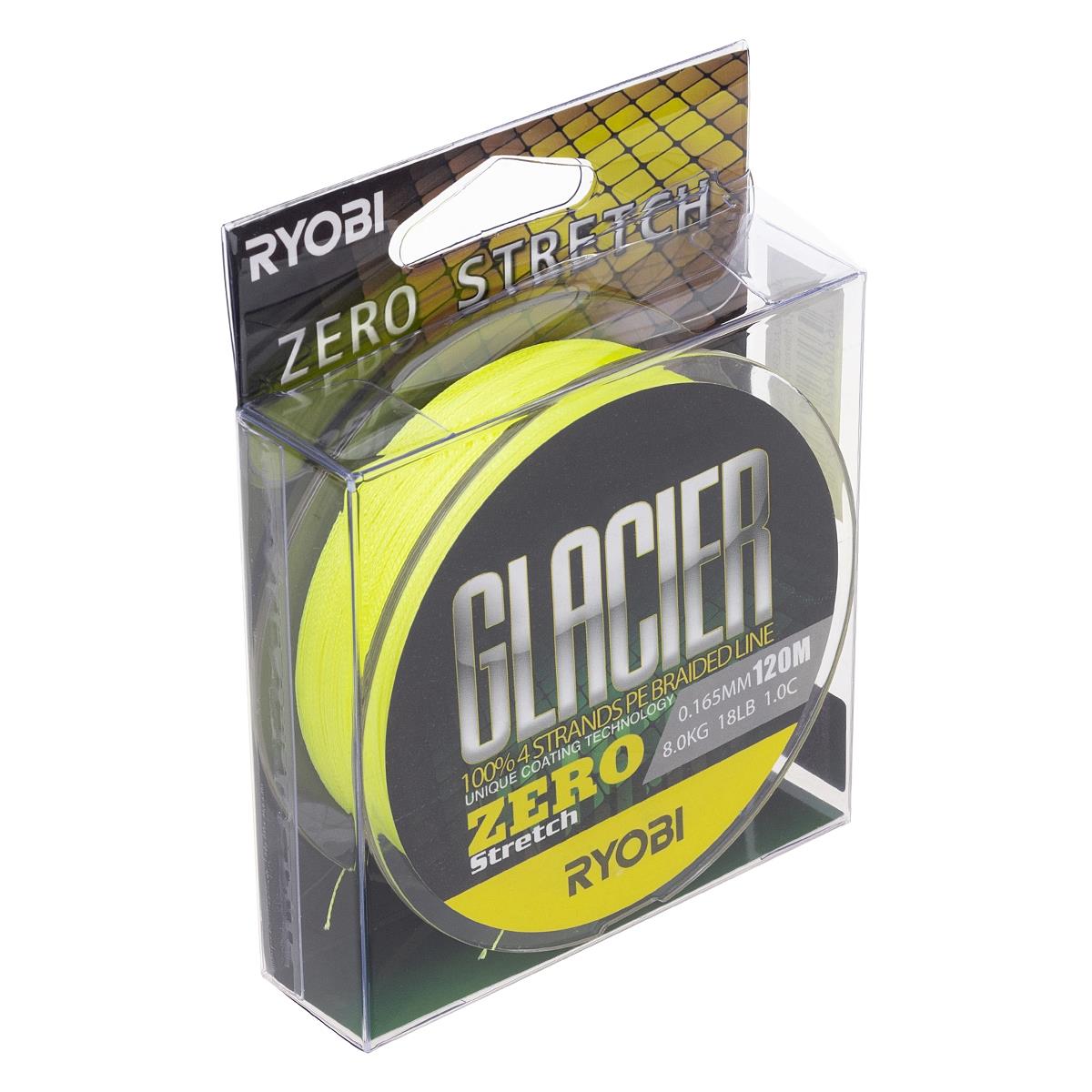 МП Шнур GLACLER ZERO-120M 1,0/d-0.165mm yellow Ryobi - фото 1