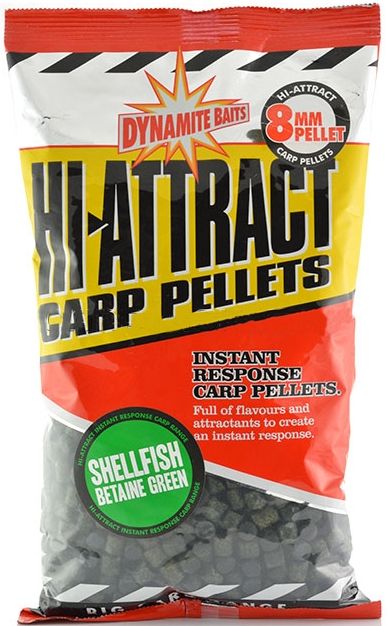 Пеллетс Dynamit Baits Hi-attract betaine green 8 мм 900гр - фото 1