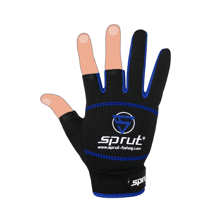 Перчатки Sprut Neoprene Spinning Gloves NPSPGLV-B-OS - фото 1