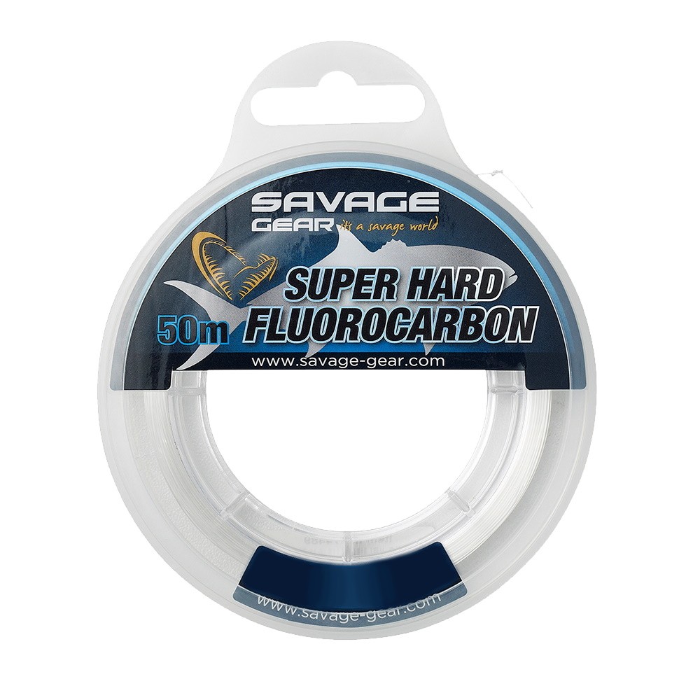 Леска Savage Gear Super Hard Fluorocarbon 50м 0,60мм 18,90кг 41,66lbs Clear - фото 1