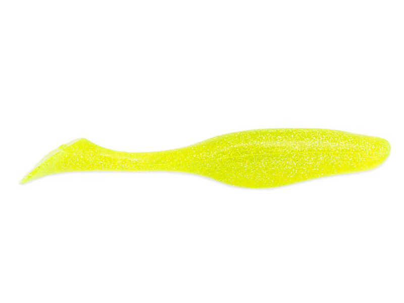 Приманка Bass Assassin Sea Shad 6&quot; Chartreuse Silver Glitter - фото 1