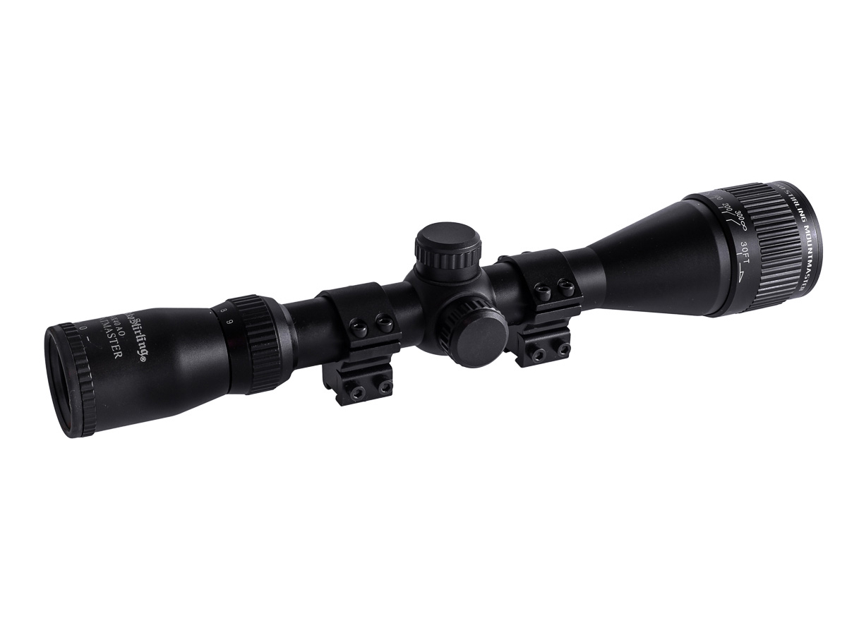Прицел Nikko Stirling Mountmaster 4x40 Half MD без подсветки АО 2 кольца на 11мм - фото 1