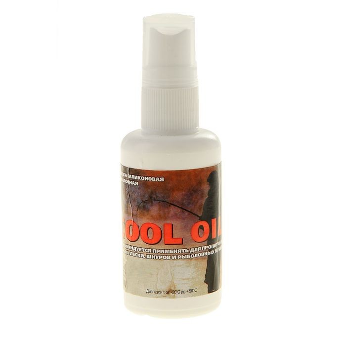 Средство Oil Cool силикон спрей для пропитки плетенки и мушек 50мл - фото 1