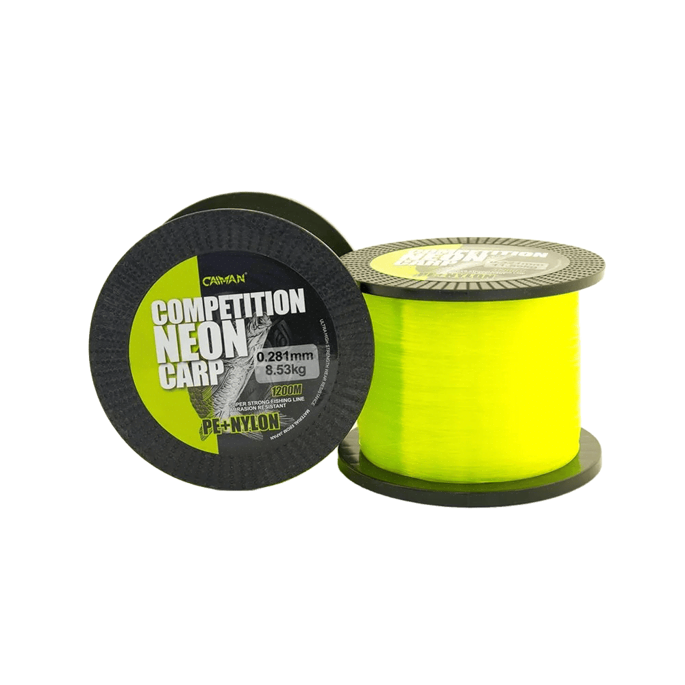Леска Caiman Competition Neon Carp 1200м green 0,28мм - фото 1
