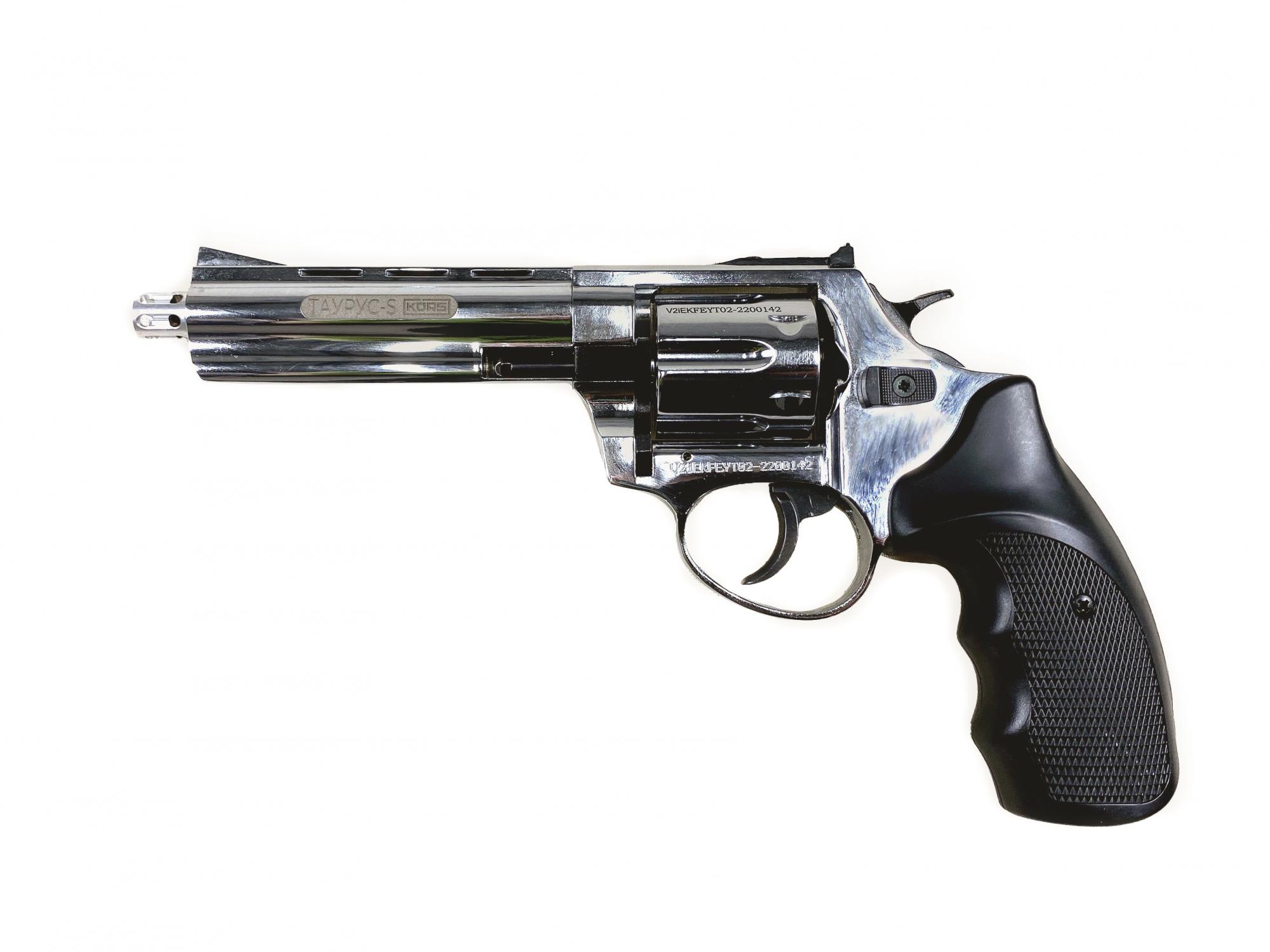Револьвер Курс-С Таурус-S 10ТК сигнальный 4,5&quot; 5,5мм хром - фото 1