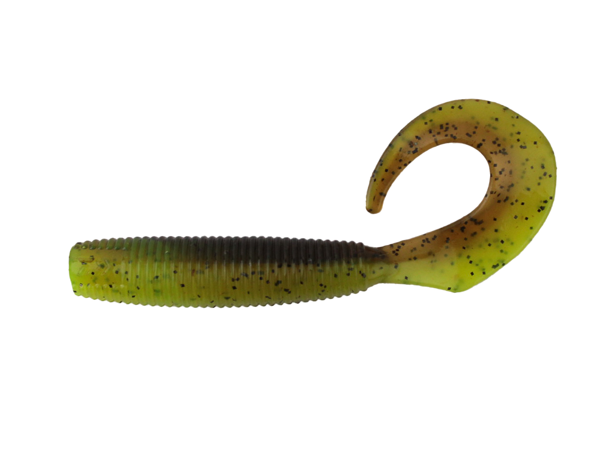 Приманка Daiwa Bait junkie 4&quot; grub GP chartreuse UV - фото 1