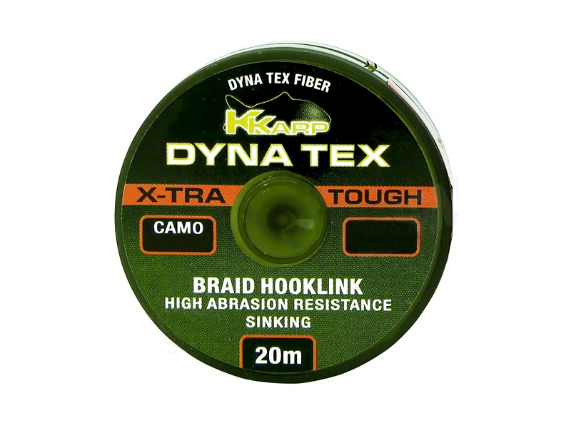 Поводочный материал K-Karp Dyna Tex Xtra Tough 20m Camo Brown 25Lb - фото 1