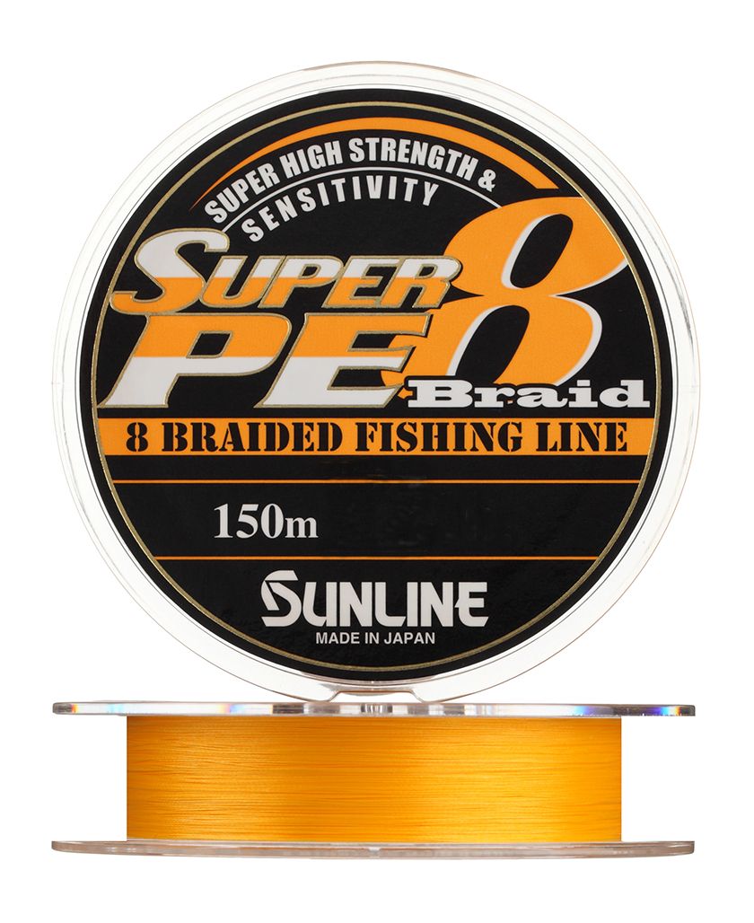 Шнур Sunline Super PE 8 braid orange 150м 20lb