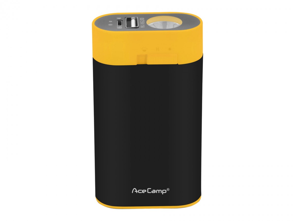 Внешний аккумулятор Acecamp 3-в-1 Power Bank 4400 mAh черный желтый  - фото 1