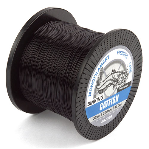 Леска Nautilus Catfish 0,90мм 69кг 300м dark black Com - фото 1