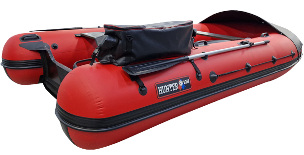 Лодка Хантер 400 Трэвел красный - фото 1