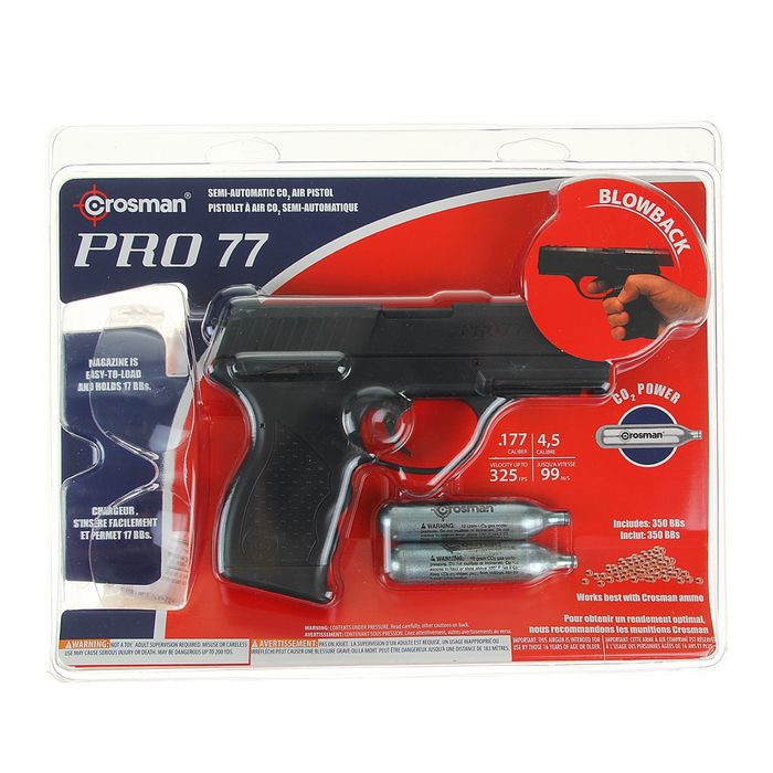 Пистолет Crosman PRO77 Kit пули очки баллончики - фото 1