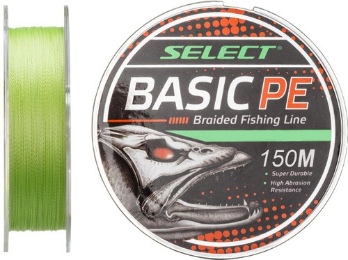 Шнур Select Basic PE 0,22 150м 30lb 13,6кг light green - фото 1
