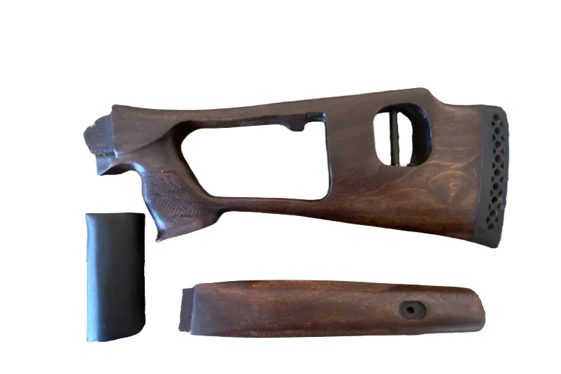 Приклад+цевье Левша Сайга тип СВД подушка орех - фото 1