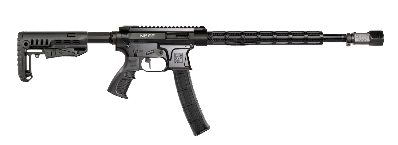 Карабин Adar 9x19 NL9SE Carbon 14'' резьба 16x1 Alfa Precision Glock Sport V2 Ca - фото 1