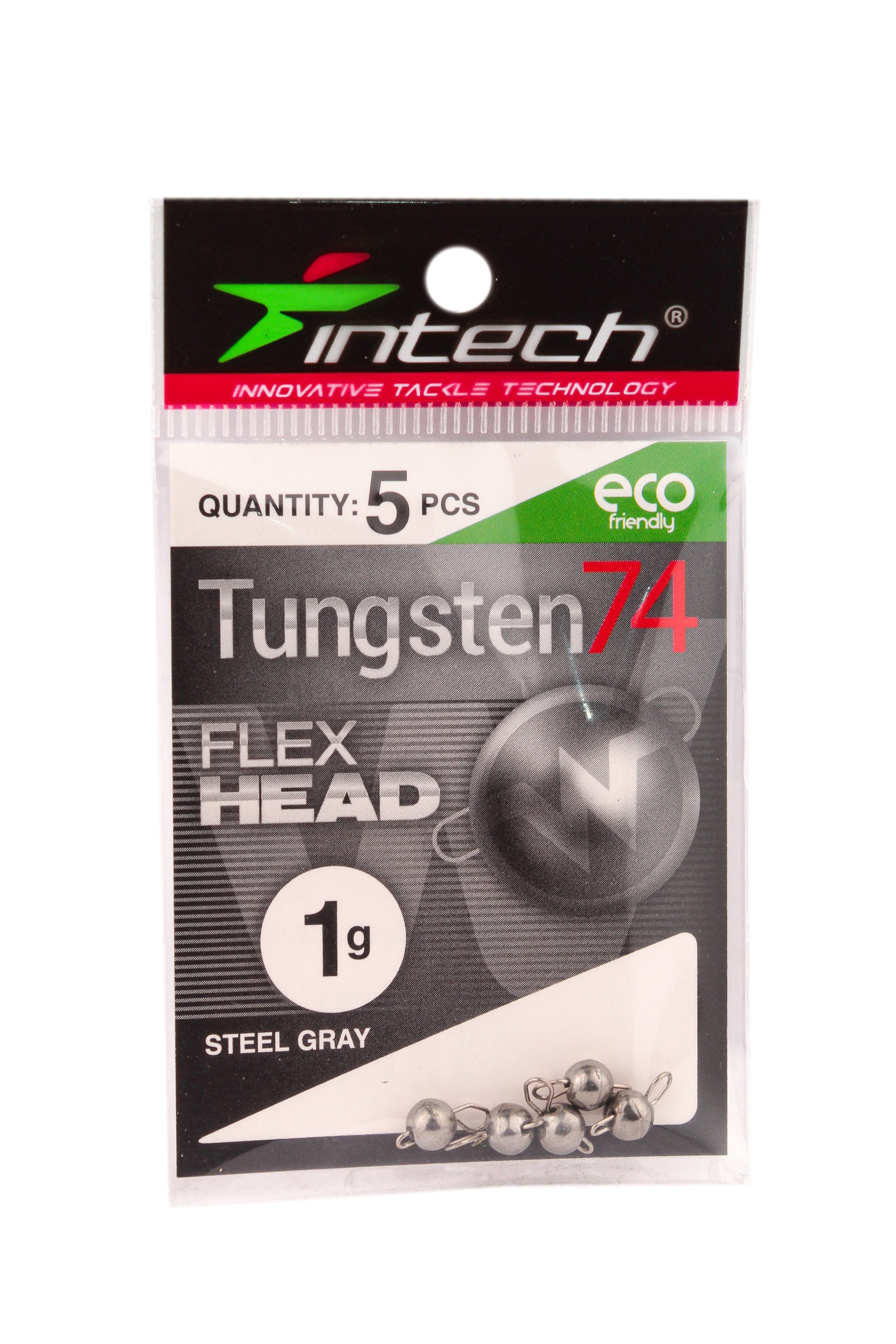 Груз Intech Tungsten 74 steel gray 1,0гр 5шт - фото 1