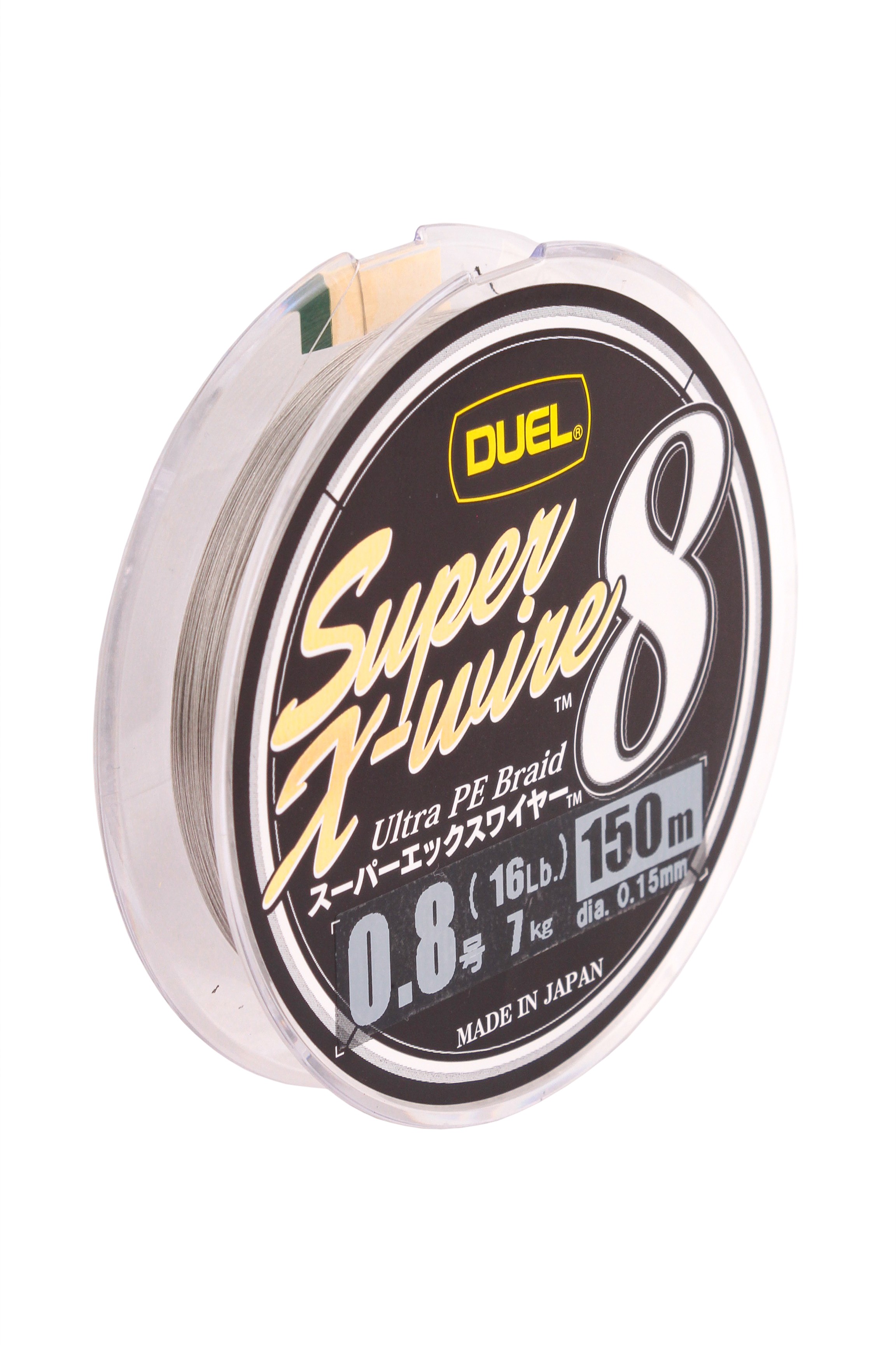 Шнур Yo-Zuri PE Super X Wire 8 Silver 150м 0.8/0.153мм 7кг