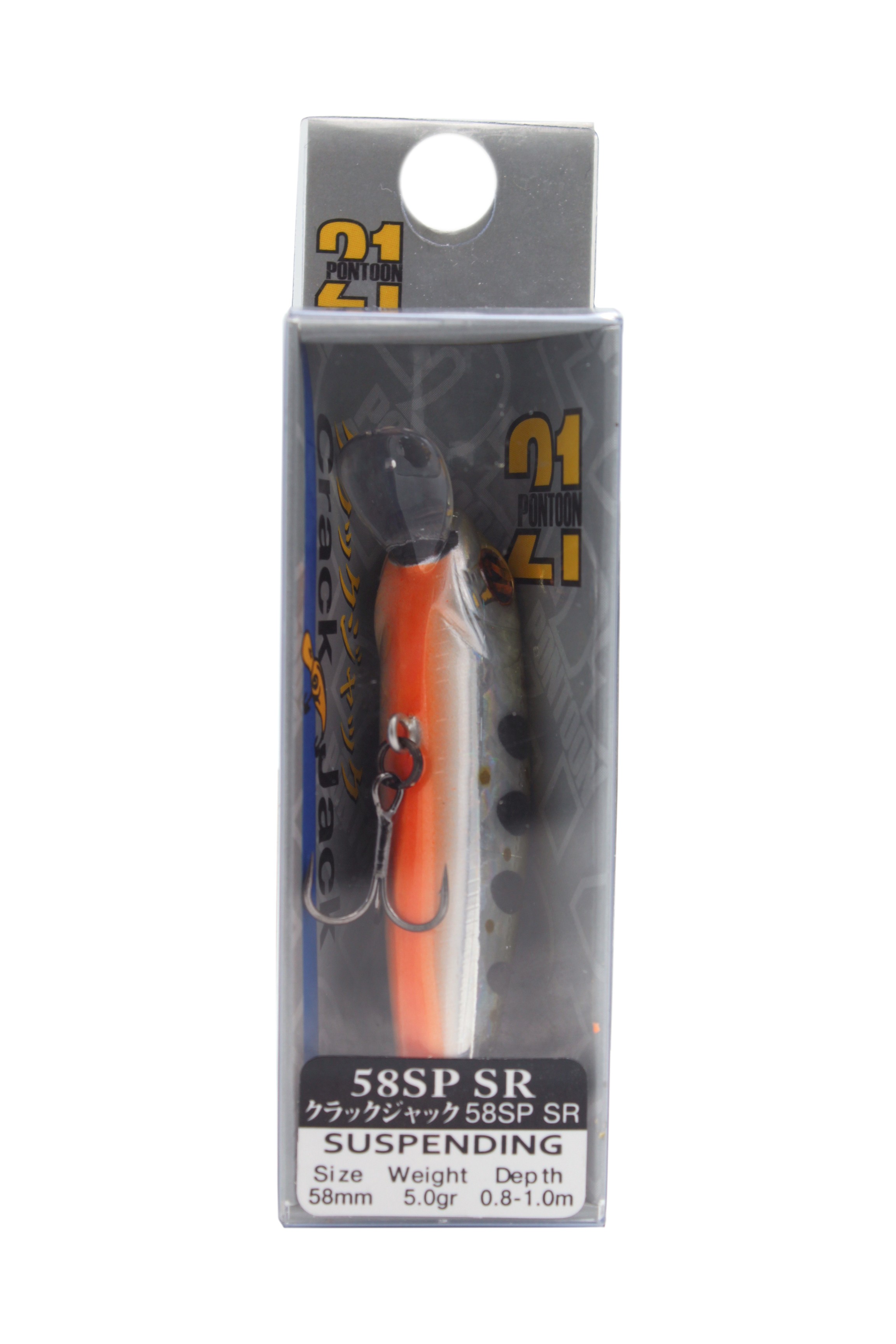 Воблер Pontoon21 Crack jack 58SP-SR 58мм 5гр 0,8-1,0м 050 - фото 1