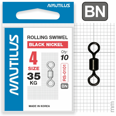 Вертлюг Nautilus Rolling Swivel 0101 №4 35кг - фото 1