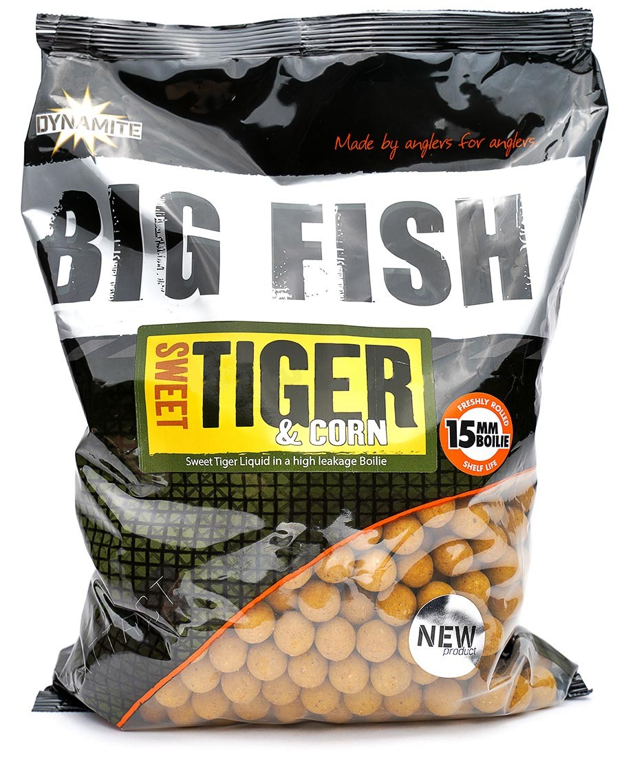 Бойлы Dynamite Baits Sweet Tiger & corn 15мм 1,8кг тонущие - фото 1