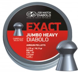 Пульки JSB Diabolo Exact Jumbo Heavy 500 шт 5.52 мм - фото 1
