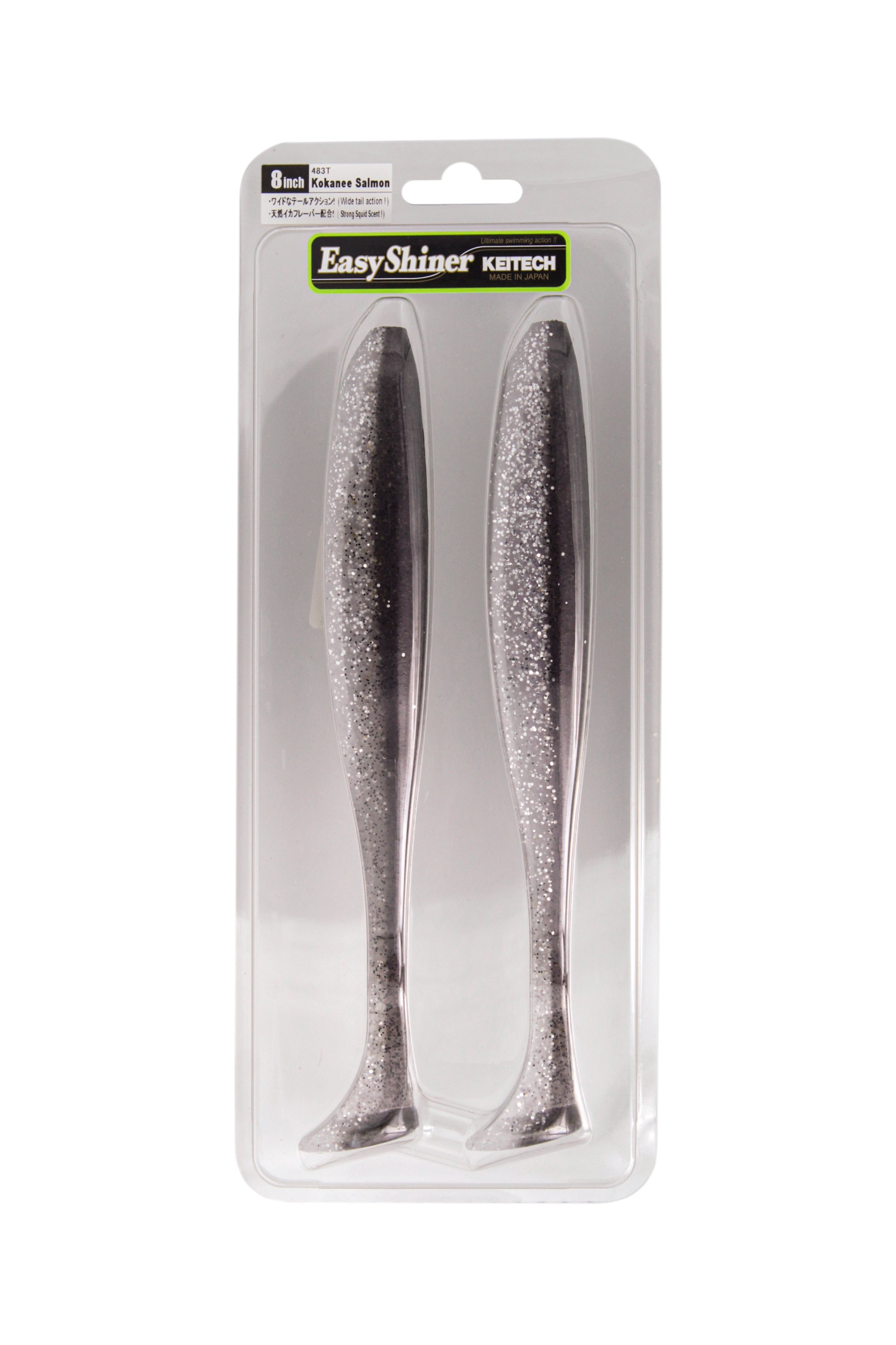 Приманка Keitech виброхвост Easy shiner 8" 483 kokanee salmon - фото 1